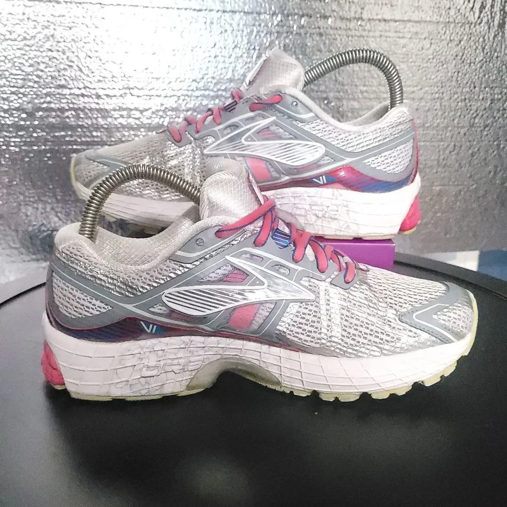 Brooks Women's Brooks Ravenna 6 Raspberry Paradise Gray Running Shoes 7.5 B - Picture 4 of 13